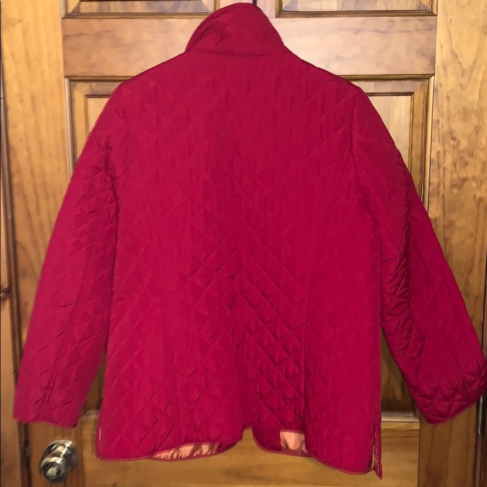J.Jill Medium Red Lightweight Polyester Jacket - image 6